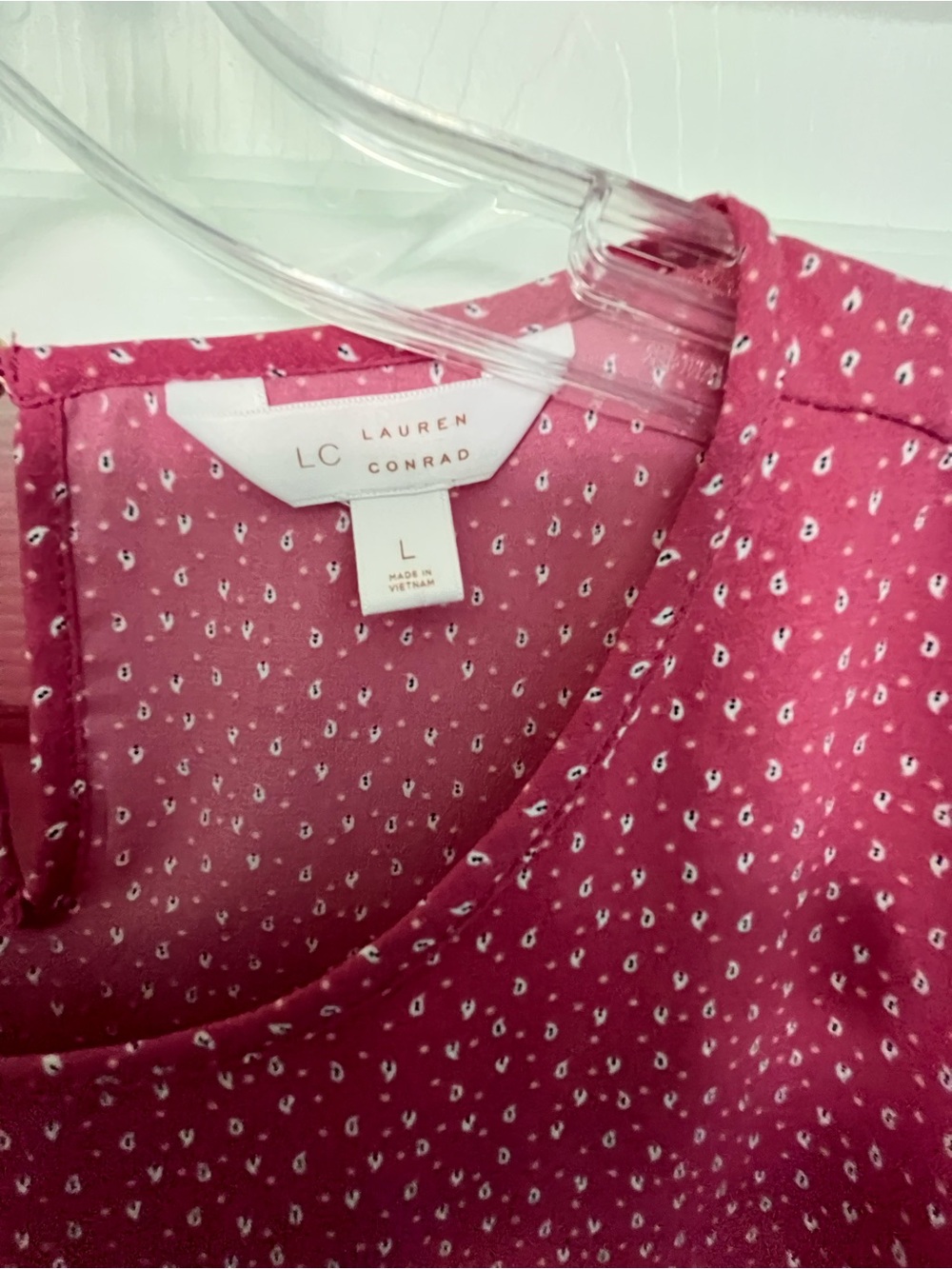 LC Lauren Conrad Pink Blouse - Picture 5 of 6